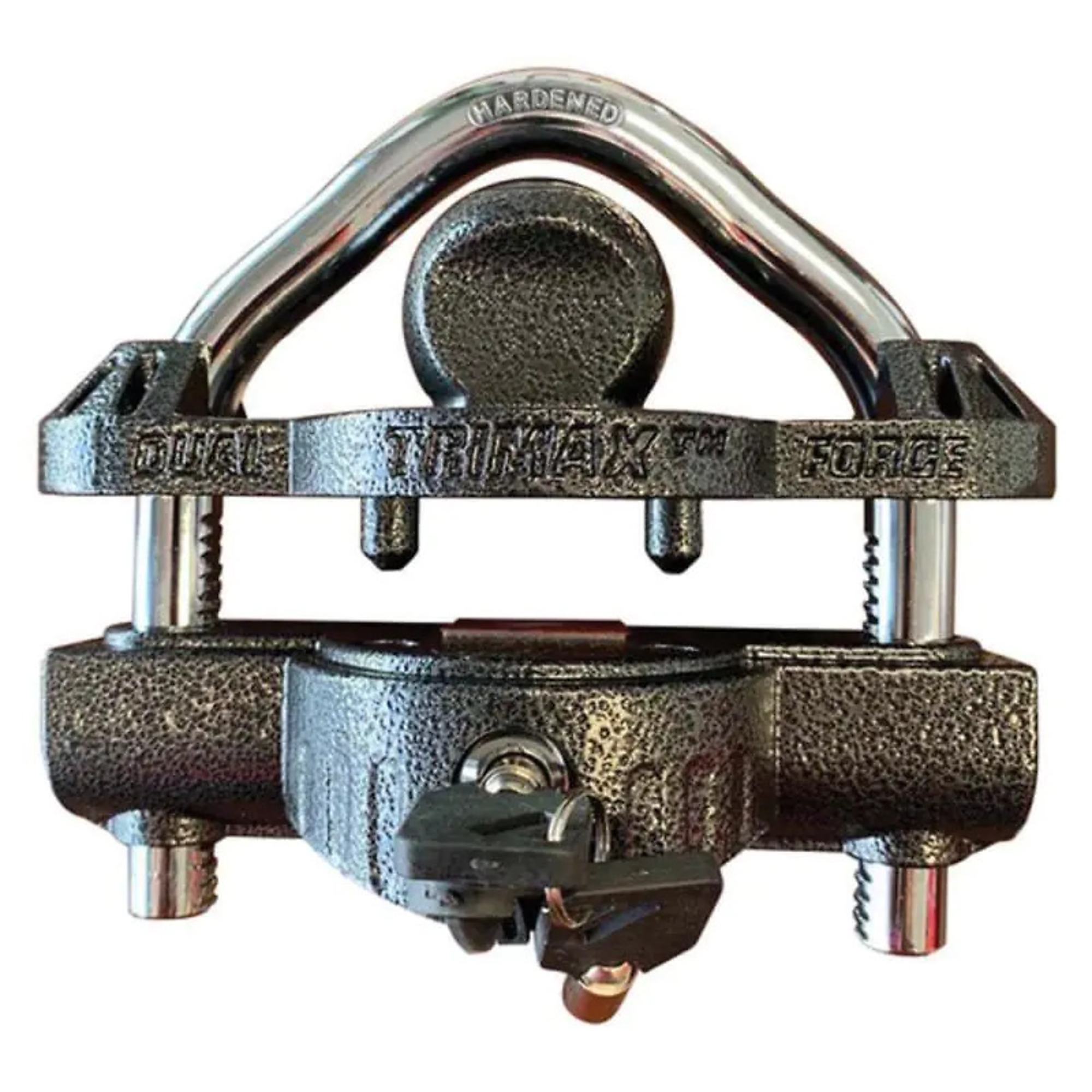 Trimax Economy Universal Coupler Lock — Keyed Alike, Fits 1-7/8in., 2in. or 2-5/16in. Couplers, 4-3/4in. Shackle Width, Model# UMAX-50-KA